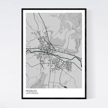 Load image into Gallery viewer, Peebles City Map Print