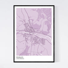 Load image into Gallery viewer, Peebles City Map Print