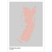 Load image into Gallery viewer, Map of Pemba Island, Tanzania