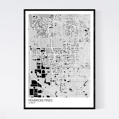 Map of Pembroke Pines, Florida