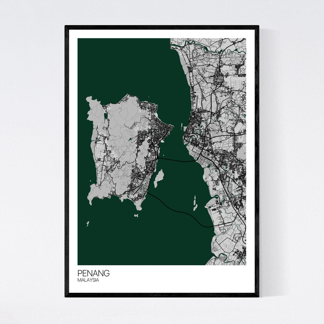 Penang City Map Print
