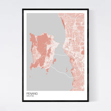 Load image into Gallery viewer, Penang City Map Print