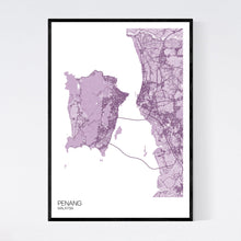 Load image into Gallery viewer, Penang City Map Print