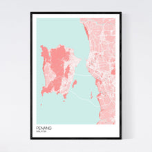 Load image into Gallery viewer, Penang City Map Print