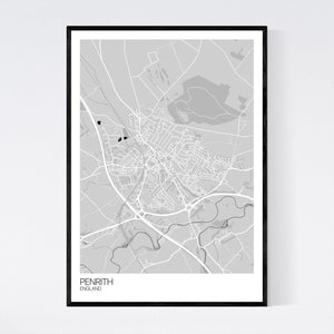 Penrith Town Map Print