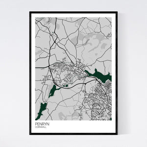 Map of Penryn, Cornwall