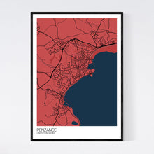 Load image into Gallery viewer, Penzance City Map Print