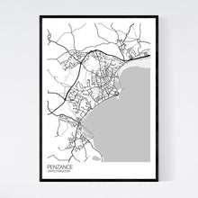 Load image into Gallery viewer, Penzance City Map Print