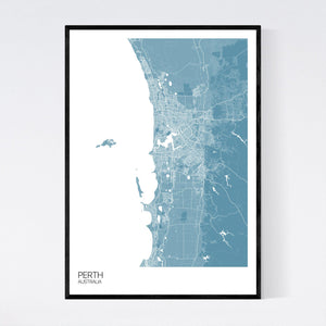 Perth City Map Print