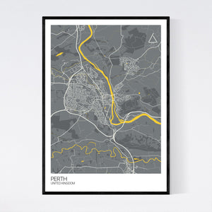 Perth City Map Print