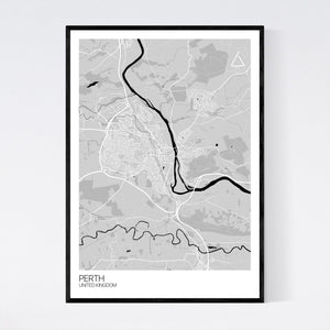 Perth City Map Print