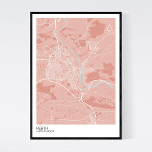 Perth City Map Print