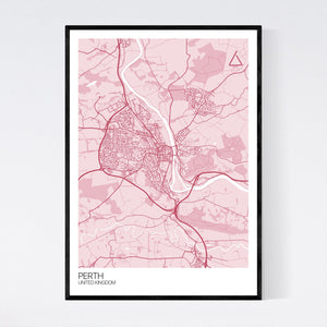 Perth City Map Print