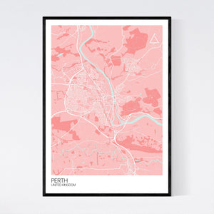 Perth City Map Print