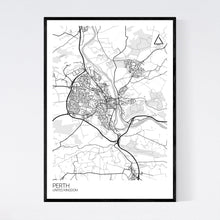 Load image into Gallery viewer, Perth City Map Print