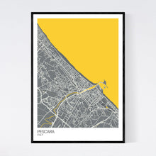 Load image into Gallery viewer, Pescara City Map Print