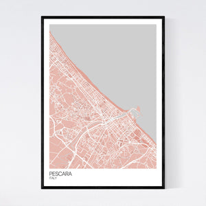 Pescara City Map Print