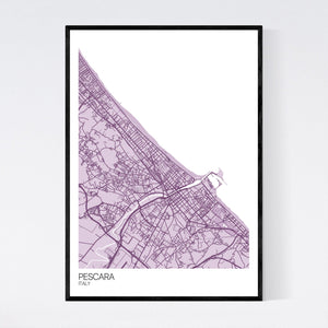 Pescara City Map Print