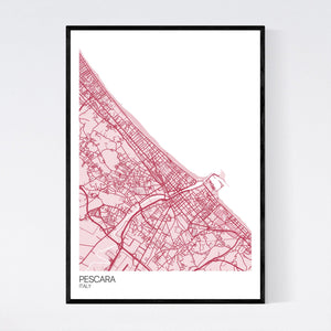 Pescara City Map Print