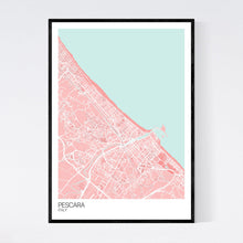 Load image into Gallery viewer, Pescara City Map Print