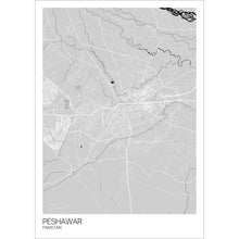 Load image into Gallery viewer, Map of Peshawar, Pakistan