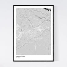 Load image into Gallery viewer, Map of Peshawar, Pakistan