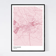 Load image into Gallery viewer, Peshawar City Map Print