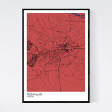 Load image into Gallery viewer, Peshawar City Map Print