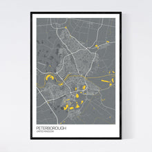 Load image into Gallery viewer, Peterborough City Map Print