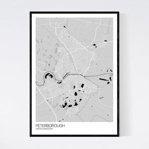 Peterborough City Map Print