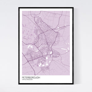 Peterborough City Map Print
