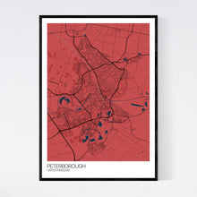 Load image into Gallery viewer, Peterborough City Map Print