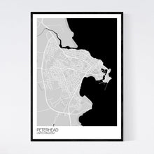 Load image into Gallery viewer, Peterhead City Map Print