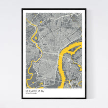 Load image into Gallery viewer, Philadelphia City Map Print