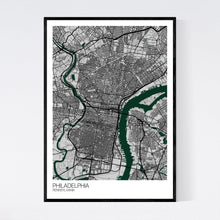 Load image into Gallery viewer, Philadelphia City Map Print