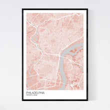 Load image into Gallery viewer, Philadelphia City Map Print