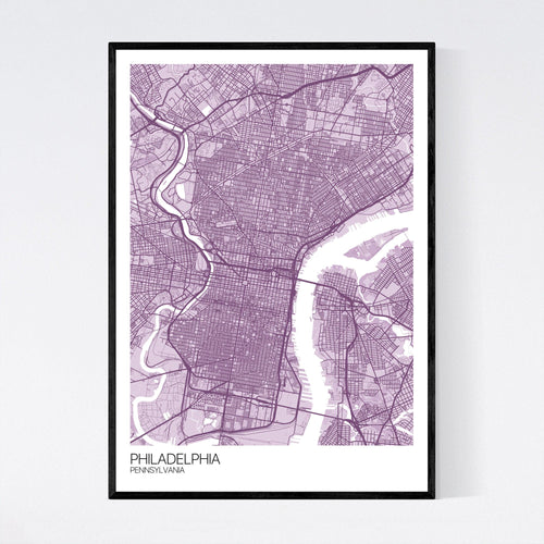 Map of Philadelphia, Pennsylvania
