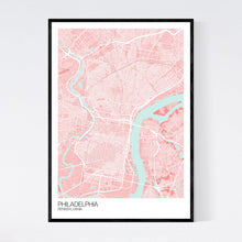 Load image into Gallery viewer, Philadelphia City Map Print