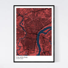 Load image into Gallery viewer, Philadelphia City Map Print