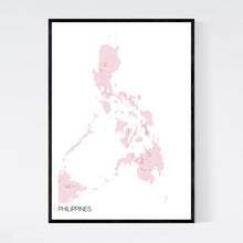 Load image into Gallery viewer, Philippines Country Map Print