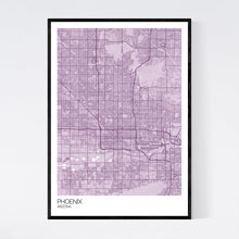 Load image into Gallery viewer, Phoenix City Map Print