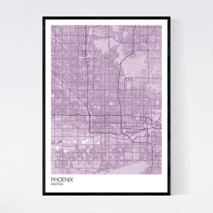 Phoenix City Map Print