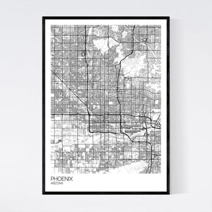 Phoenix City Map Print
