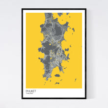 Load image into Gallery viewer, Phuket Region Map Print