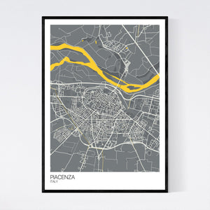 Piacenza City Map Print