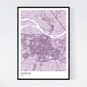 Piacenza City Map Print