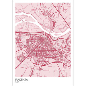 Map of Piacenza, Italy