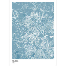 Load image into Gallery viewer, Map of Pimpri, India