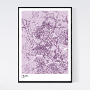 Pimpri City Map Print