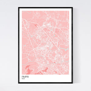 Pimpri City Map Print